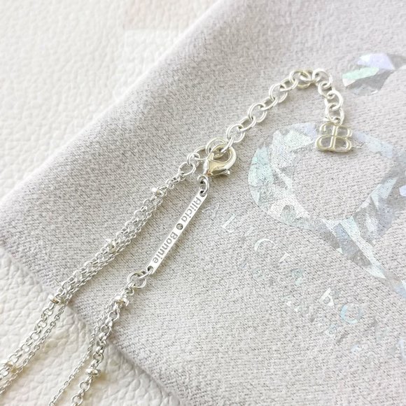 Alicia Bonnie In Love Necklace | Dichroic Glass silver - Picture 3 of 3